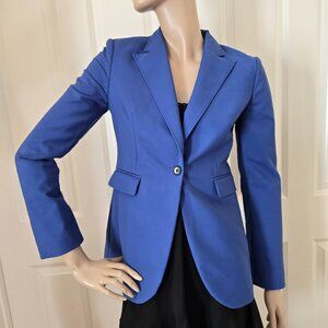 Banana Republic Stretch Blazer SZ 2 Royal Blue